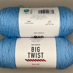 Big Twist Value Yarn - 2 Pack - Cornflower Blue